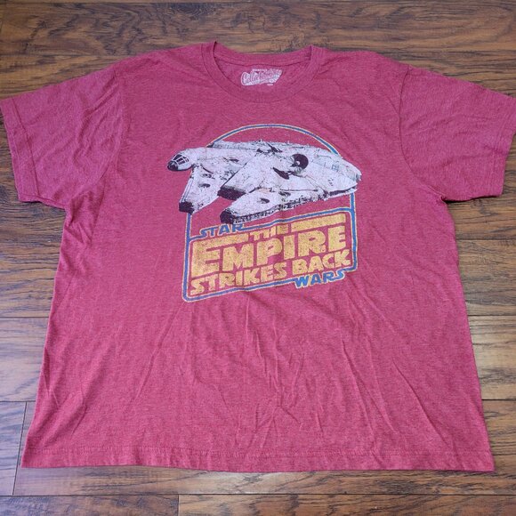 Old Navy Collectabilitees STAR WARS Empire Strikes Back Red T-Shirt sz XXL 2X - Picture 1 of 7